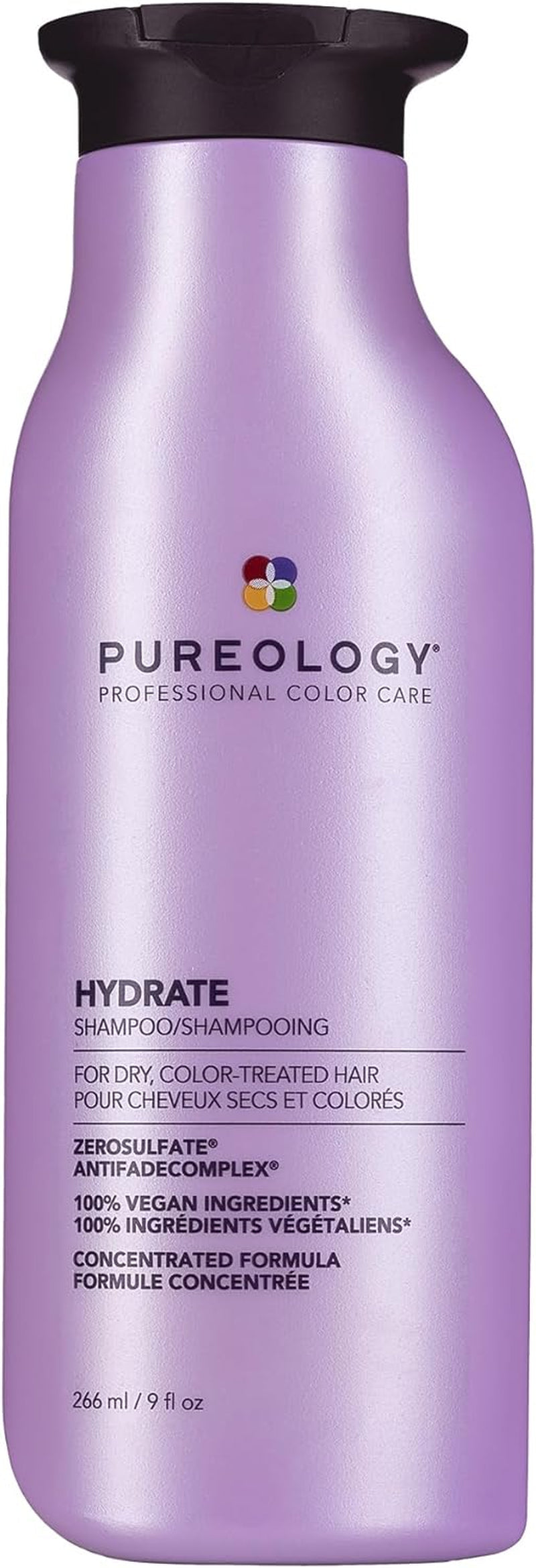 Hydrate, Moisturising Shampoo, for Medium to Thick Dry, Colour Treated Hair, Vegan Formulas, Sulphate Free for a Gentle Cleanse