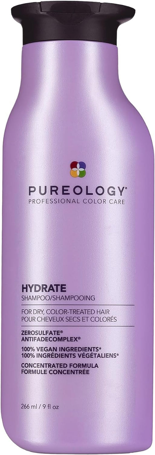 Hydrate, Moisturising Shampoo, for Medium to Thick Dry, Colour Treated Hair, Vegan Formulas, Sulphate Free for a Gentle Cleanse